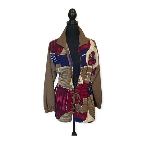 Vintage Sport Savvy Zip Up Windbreaker Sz Large - Picture 1 of 6